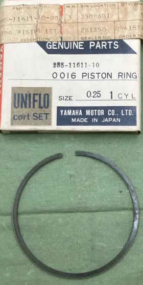 285-11611-10 Yamaha New Genuine Piston Ring 1st 0.25 O/s