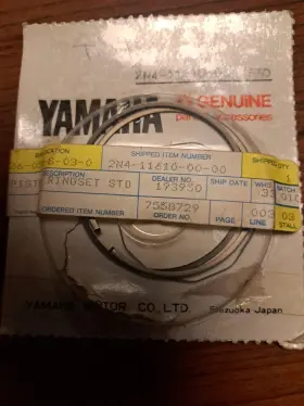 2n4-11610-00 Yamaha 2n4-11610-20 Dt125 Et300 Ring Set Nos Oem Std Bore