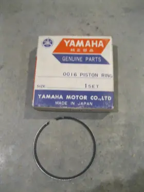 2w5-11611-10-00 Yamaha Nos Oem 1976-1981 Yz100 Piston Ring 1st Oversize 0.25 O/s