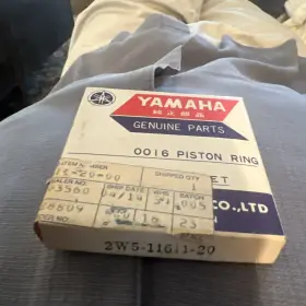 2w5-11611-20 Yamaha New 1976-1981 Yz100 0.50 2nd O/s Piston Ring Yz 100 Oem Nos