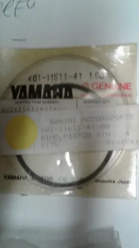 401-11611-41-00 Yamaha Factory 4th Over 1.0 Piston Ring Set # Vintage 401-11611-41-00 Yamaha Factory 4th Over 1.0 Piston Ring Set # Vintage