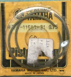 4v1-11601-31 Yamaha New Genuine Piston Ring Set 3rd 0.75 O/s