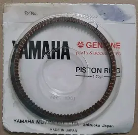 55v-11610-20-00 Yamaha Xt350 Nos Oem New 2nd Second Over Piston Ring Set .50 Mm 1985 Thru 2000