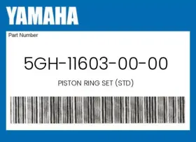 5gh-11603-00-00 Yamaha Genuine Piston Ring Set Std -