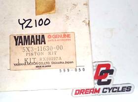 Yamaha 5x3-11630-00-00 Nos Piston Kit Standard Bore Yz100 1982 Fast Ship Yz