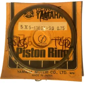 5x5-11601-30 Yamaha Nos 1982 Yz250 Oem Piston Ring Set 0.75 Oversize 5x5-11601-30 Yamaha Nos 1982 Yz250 Oem Piston Ring Set 0.75 Oversize