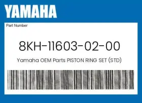 8kh-11603-02-00 Yamaha Genuine Piston Ring Set Std -