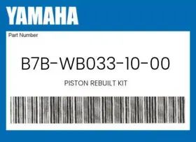 B7b-wb033-10-00 Yamaha Genuine Piston Rebuilt Kit -