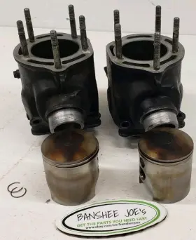 5351 Yamaha Bjr#5351 87-06 Banshee Cylinders Oem 65mm Bore Wiseco Pistons