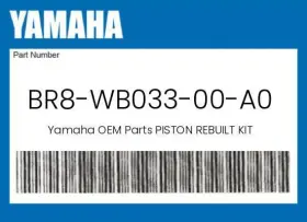 Br8-wb033-00-a0 Yamaha Genuine Piston Rebuilt Kit -