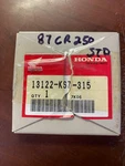 Nos Honda Oem 1986-87 CR250R Piston Ring Set 13122-KS7-315 New. Price: $39.00.