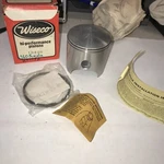 Wiseco 184PS Pistons, Rings And Lox New Open Box. Price: $95.00.