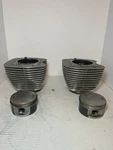 Oem Harley-davidson 88CI Twin Cam Cylinder Jugs 16593-99 With Pistons 22095-99B Used. Price: $124.99.