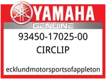 Yamaha Oem Part 93450-17025-00 New. Price: $9.49.