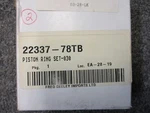 Harley Davidson Oem Piston Ring Set 22337-78TB New. Price: $13.86.