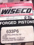 1993-95 Polaris SL750 Wiseco Top End Engine Piston Kit 71.25MM New. Price: $89.00.