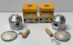 Triumph Bonneville 650CC T110 Mc Nos Pistons Pair Over 14087 .030 New. Price: $89.10.