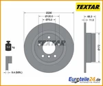 2PCS Brake Disc Pro Textar 92261003 For Bmw Series Coupe Neu. Price: $136.05.