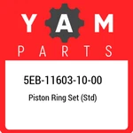 5EB-11603-10-00 Yamaha Piston Ring Set (std) 5EB116031000, New Genuine Oem Part. Price: $82.85.