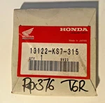 1986-87 CR250R Ring Set,piston Std, 13122-KS7-315, Genuine Honda Part Nos, RP376 New:. Price: $69.02.