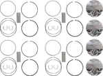 Wossner Pistons Kit 74.00 Mm K7502DA-4 New. Price: $365.99.