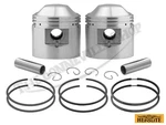 Triumph 650 Complete Piston Set W/rings Genuine Hepolite '59-72 +.040 Oversiz... New. Price: $263.26.