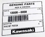 Kawasaki Oem 2011-2024 KLX140L Piston Ring Set 13008-0038 New. Price: $48.86.