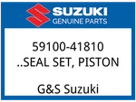 Suzuki Oem Part 59100-41810 Seal Set, Piston New. Price: $84.17.
