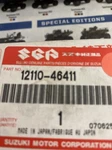 Suzuki Genuine Piston (std) 12110-46411 New. Price: $45.00.