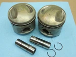 1974 Yamaha TX650A Pistons With Wrist Pins & Rings 75.0 Mm Used. Price: $84.99.