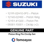 12111-02H10-0F0 12140-02H00 12151-41G00 Engine Piston Kit Genuine Suzuki Set New. Price: $172.00.