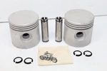 Harley Ul Big Twin Flathead Motor .020+ Pistons Pins & Clips 22218-37 New. Price: $40.00.