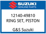 Suzuki Oem Part 12140-49810 Ring Set,piston New. Price: $42.58.
