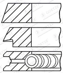 Goetze Engine 08-701000-00 Piston Ring Kit For Bmw Neu. Price: $18.67.