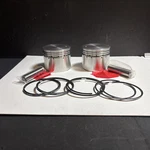 06-7056 Norton Pistons & Rings Set +.020 (2) Commando 750 Hepolite 1968 1973 New. Price: $180.00.
