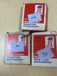 Sets Genuine 1953-64 Harley 74" Panhead .30, .40, .50 Piston Rings Nos Used. Price: $19.99.