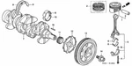 Genuine Honda Piston Set (std) 04131-PZA-A00 New. Price: $14.00.