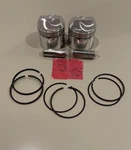 Triumph 500 Piston & Ring Set +020 1967-1974 70-6884 70-6893 70-6894 New. Price: $99.00.
