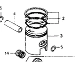 1985-1993 Honda NB50 Aero SA50 SB50 SE50 Elite Piston Ring Set 13012-GR1-306 New. Price: $49.99.