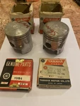 Yamaha YDS3C Piston Set + 156-11631-00-96 Mm 250CC Rings 156-11610-00 New. Price: $67.23.