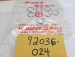 92036-024 Nos Kawasaki Piston Pin Circlip KX400 KX450 F12MX 1970S Sold New. Price: $21.77.