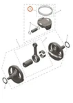 Triumph T1120095 - Piston Ring Kit New. Price: $19.47.