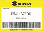 Suzuki Genuine Ring, Piston 12141-37F00 New. Price: $32.30.