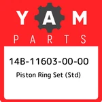 14B-11603-00-00 Yamaha Piston Ring Set (std) 14B116030000, New Genuine Oem Part. Price: $95.47.