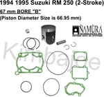 1994 1995 Suzuki Namura 67 Mm Bore "b" Piston Kit Rebuild New. Price: $104.34.