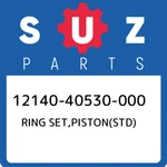 12140-40530-000 Suzuki Ring Set,piston(std) 1214040530000, New Genuine Oem Part. Price: $67.67.