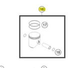 Ktm, Gas, Husqvarna, Piston Kit Complete 125 Sx Mx 50530007000 New. Price: $191.11.