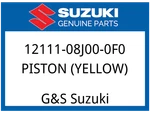 Suzuki Oem Part 12111-08J00-0F0 Piston (yellow) New. Price: $102.65.