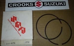 Nos 12140-41781 1977 RM370 B +.5MM Genuine Suzuki Piston Ring Set New. Price: $32.20.
