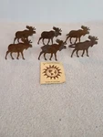 Nwot Set Of 6 Rustic Metal Moose Shaped Wilderness Napkin Rings New. Price: $14.99.